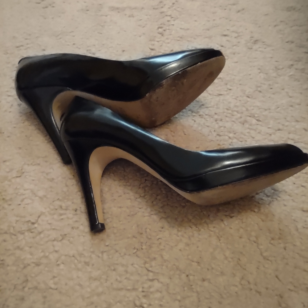 Faconnable Leather Dress Pumps Size 9N - Picture 6 of 8